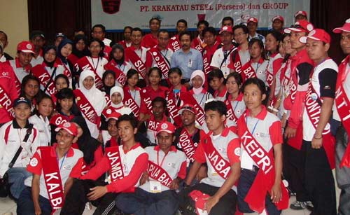 Foto bersama di Krakatau Steel
