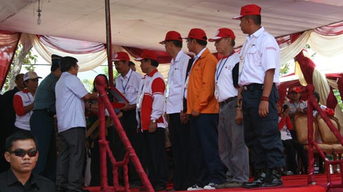 Wapres salami Pimpinan Kontingen Bali